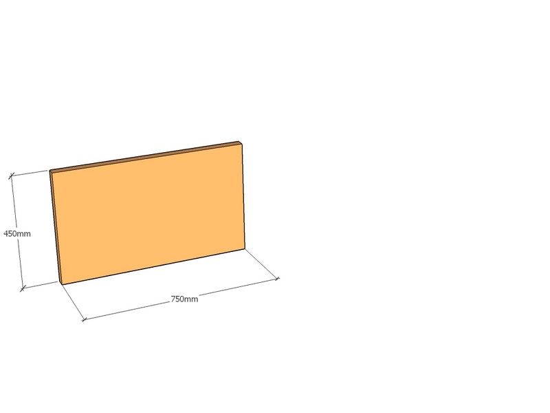 Corten Panel 750 x 450 x 2mm Top