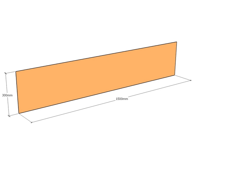 Corten Edge 1500 x 300 x 6mm
