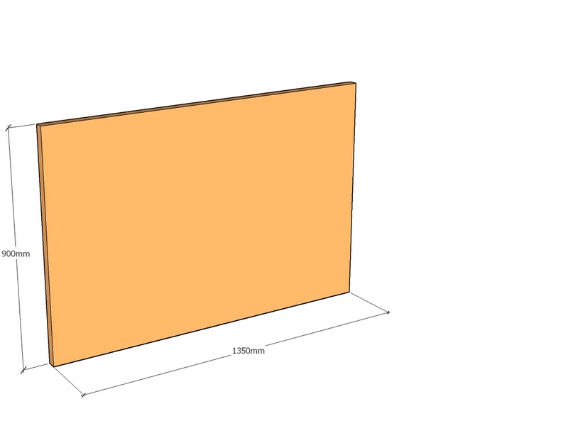 Corten Panel 1350 x 900 x 3mm Top