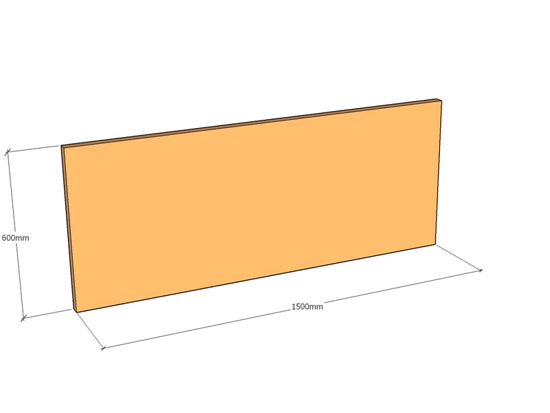 Corten Panel 1500 x 600 x 2mm Top