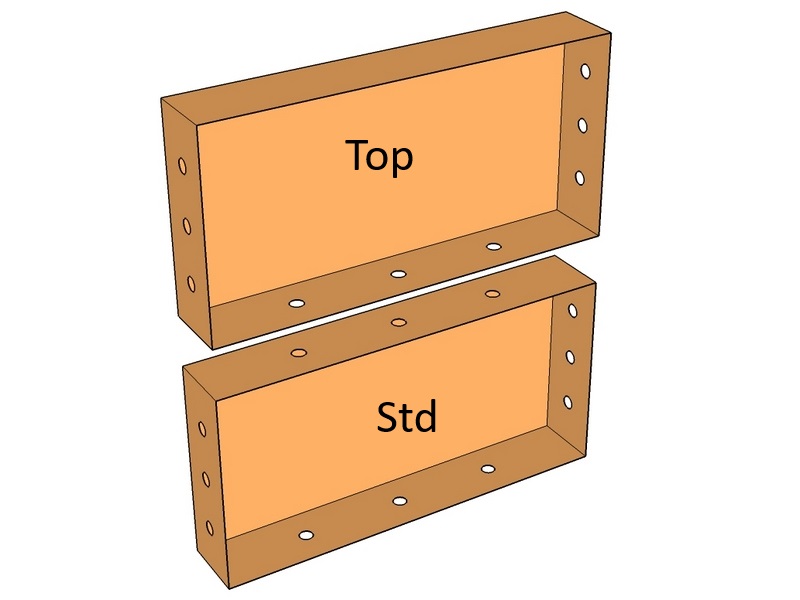 Corten Panel 450 x 1350 x 3mm Top