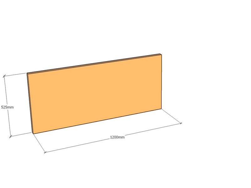 Corten Panel 1200 x 525 x 3mm Top