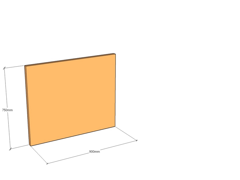 Corten Panel 900 x 750 x 3mm Top