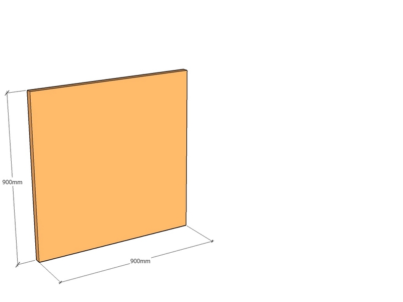 Corten Panel 900 x 900 x 3mm Std