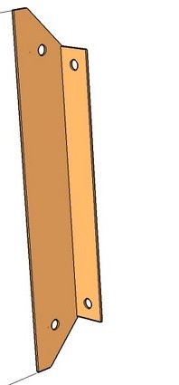 [CorAngFT348] Corten Angle post FT 348 x 53mm