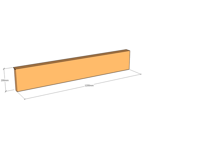 [CorEdgFT60-1200-200-3] Corten Edge FT60 1200 x 200 x 3mm