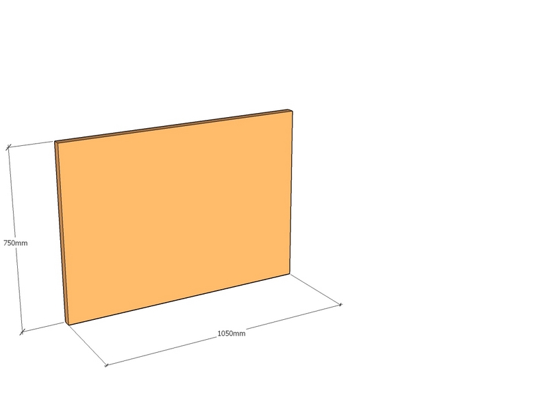 Corten Panel 1050 x 750 x 3mm Top