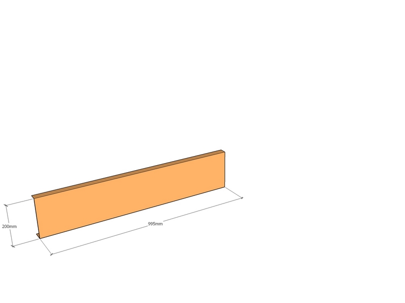Riser Top-35 x 1000 x 200 x 3mm