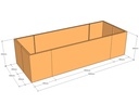 Rectangular planter 2400L x 900W x 600T