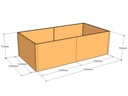 Rectangular planter 2500L x 1300W x 750T