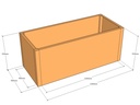Rectangular planter 1300L x 550W x 525T