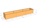 Rectangular planter 3850L x 700W x 525T