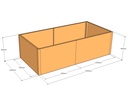 Rectangular planter 2050L x 1000W x 600T