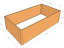 Rectangular planter 1900L x 1000W x 450T