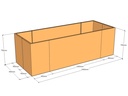 Rectangular planter 2400L x 900W x 750T