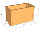 Rectangular planter 850L x 400W x 525T