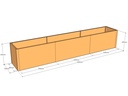 Rectangular planter 3400L x 550W x 600T