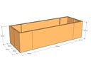 Rectangular planter 1800L x 600W x 450T