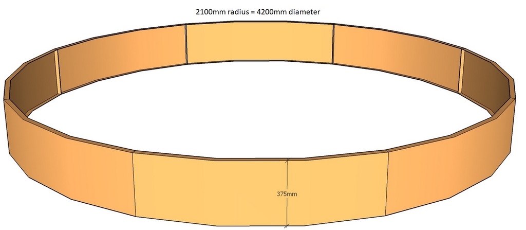 Round planter 2100rad x 375T-2