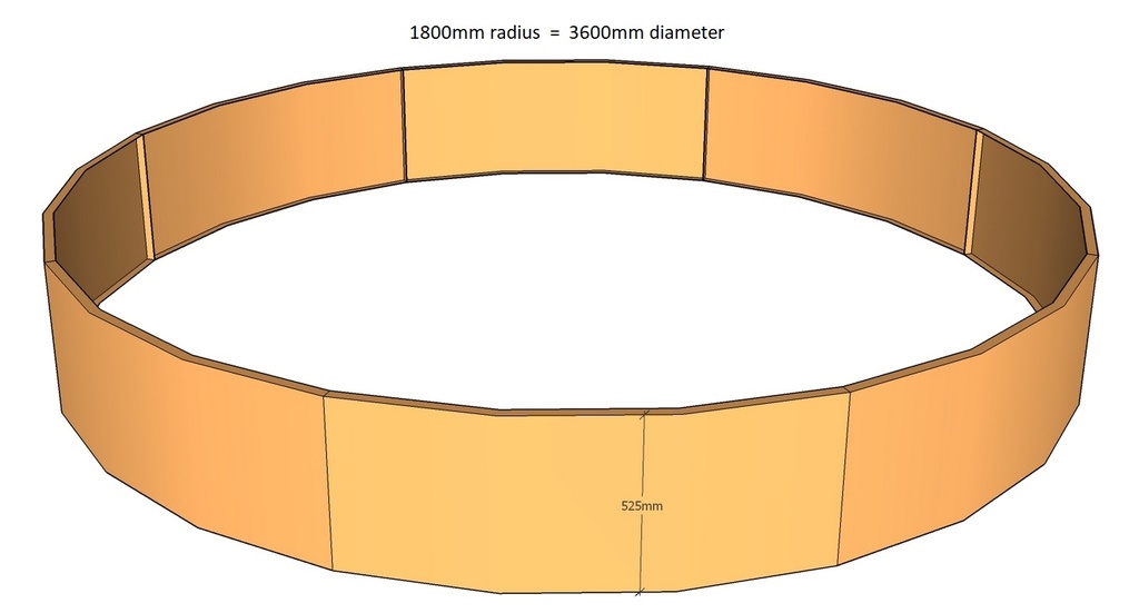 Round planter 1800rad x 525T-3