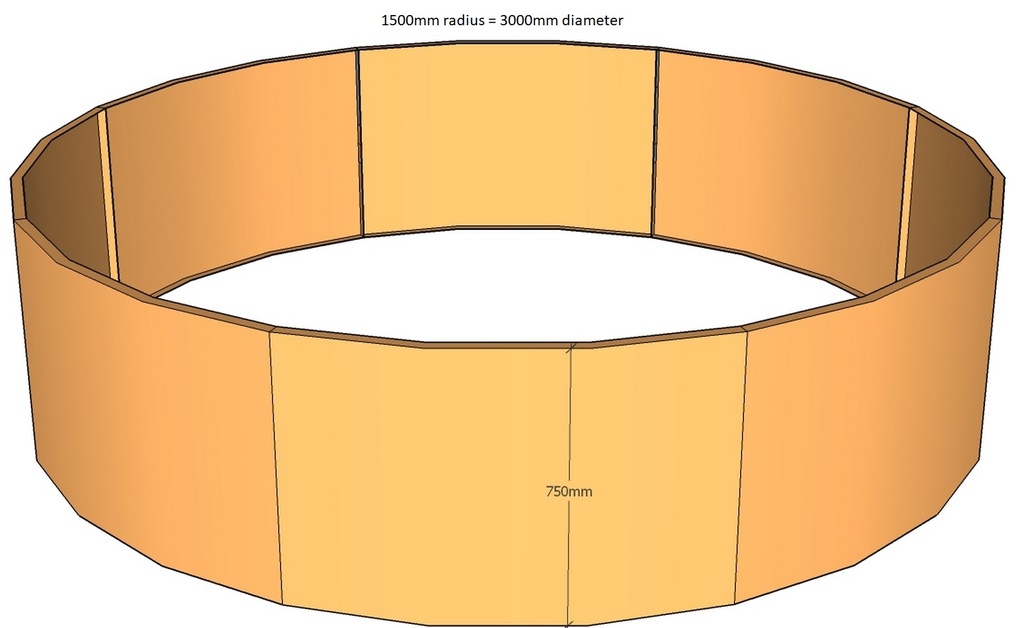 Round planter 1500rad x 750T-3