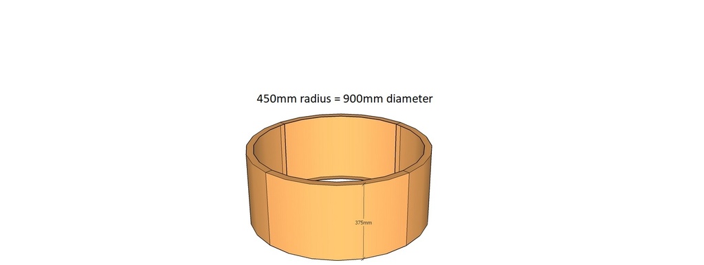 Round planter 450rad x 375T-2