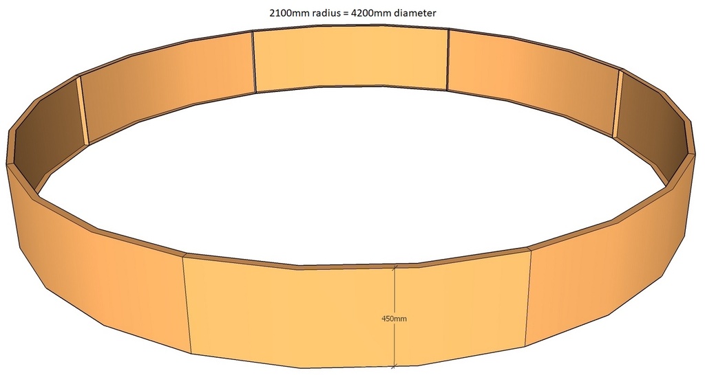 Round planter 2100rad x 450T-2