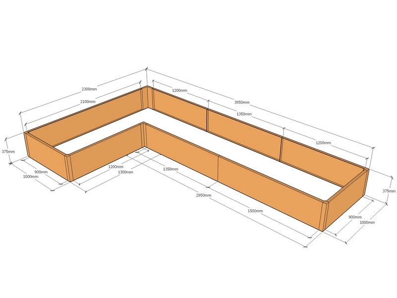 L-shaped 3950-1000-1000-375T