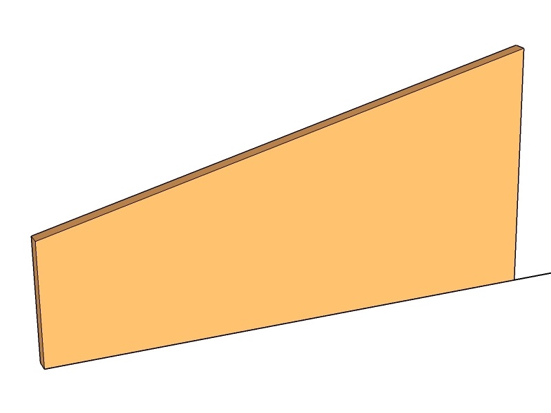 [CorTra1200-150-300-R-2] Transition Right 1200 x 150-300 x 2mm
