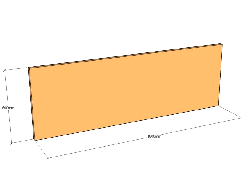 Corten Panel 1800 x 600 x 3mm Top