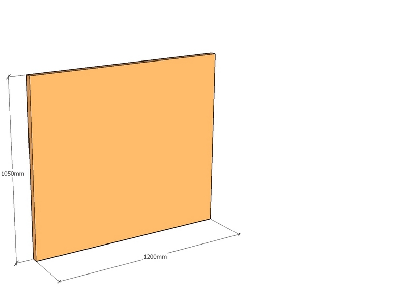 Corten Panel 1200 x 1050 x 3mm Top