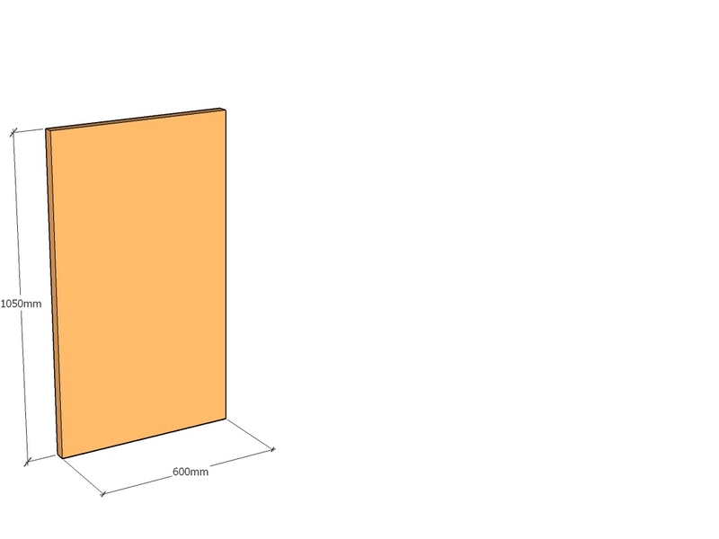 Corten Panel 600 x 1050 x 3mm Top