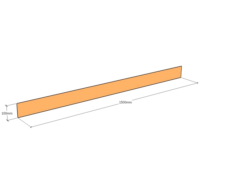 [CorEdg1500-100-3] Corten Edge 1500 x 100 x 3mm